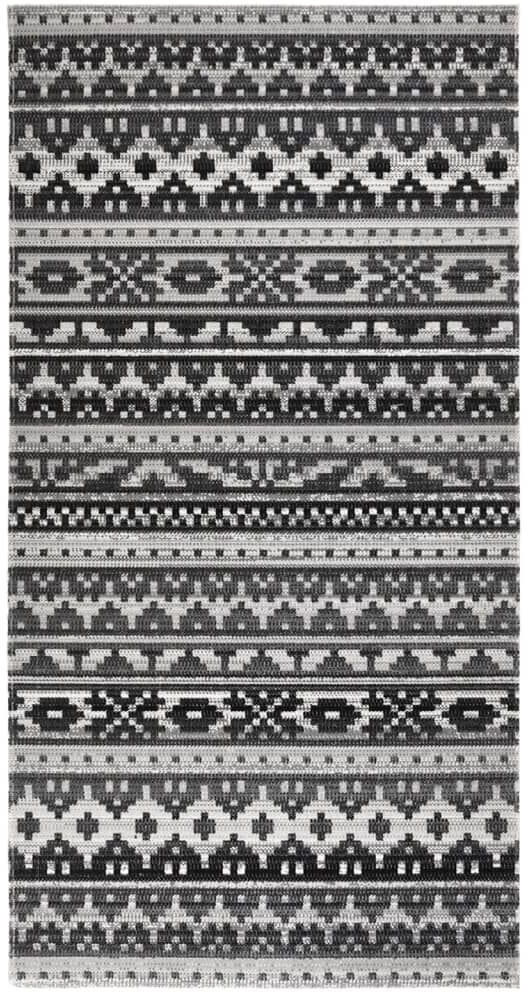 vidaXL Outdoor carpet flat weave 80x150 cm dark gray (317058)