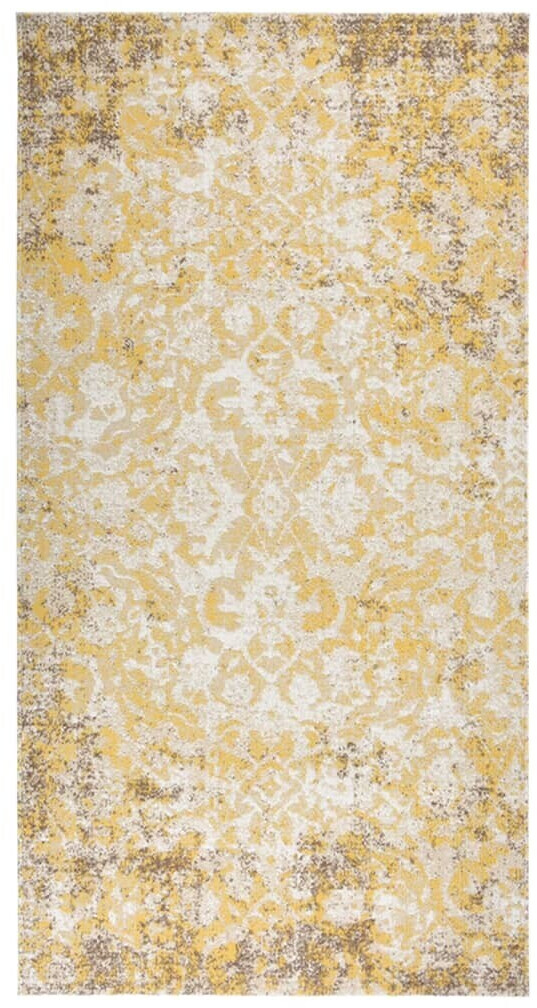 vidaXL Outdoor carpet flat weave 80x150 cm yellow (317042)