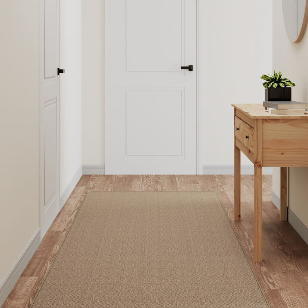 vidaXL Carpet runner sisal look sand colored 80x200 cm (355790)