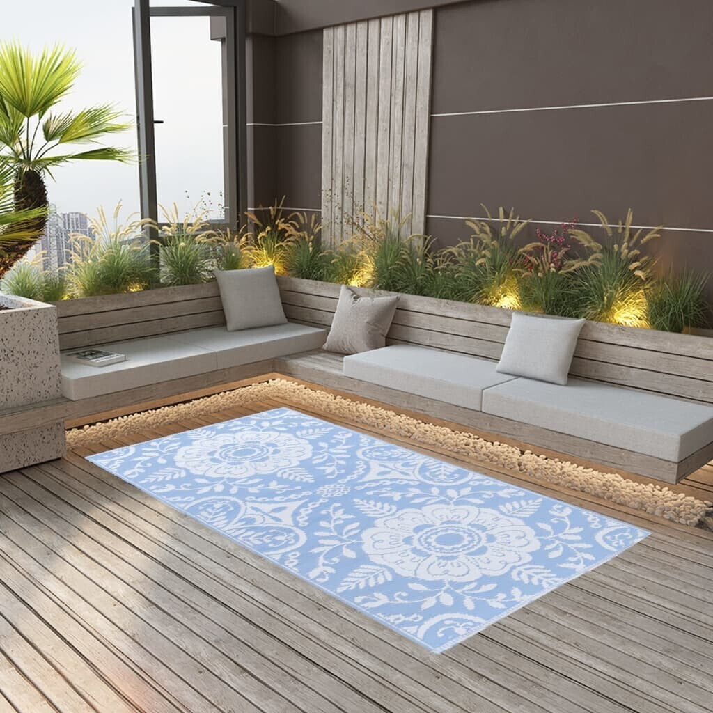 vidaXL Outdoor carpet baby blue 190x290 cm PP (310455)