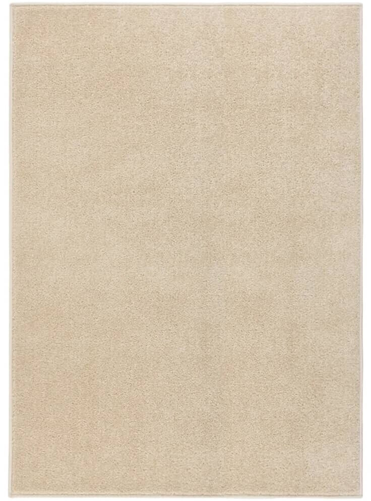vidaXL Short pile carpet 140x200 cm beige (340332)