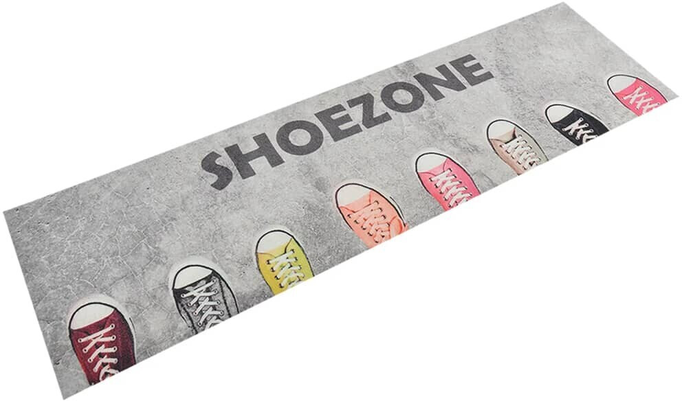 vidaXL Kitchen rug washable Shoezone 45x150 cm velvet (136561)