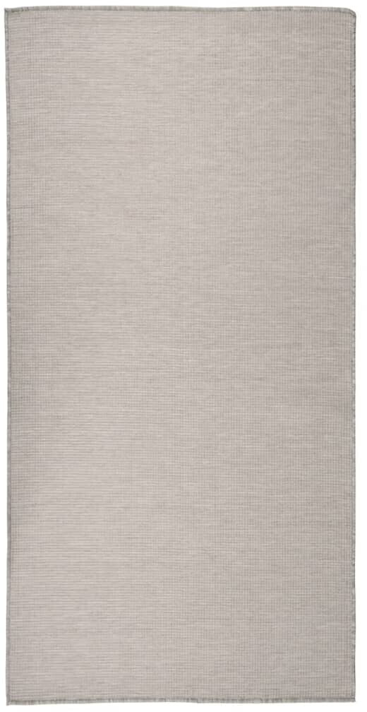 vidaXL Outdoor carpet flat weave 100x200 cm taupe (340780)