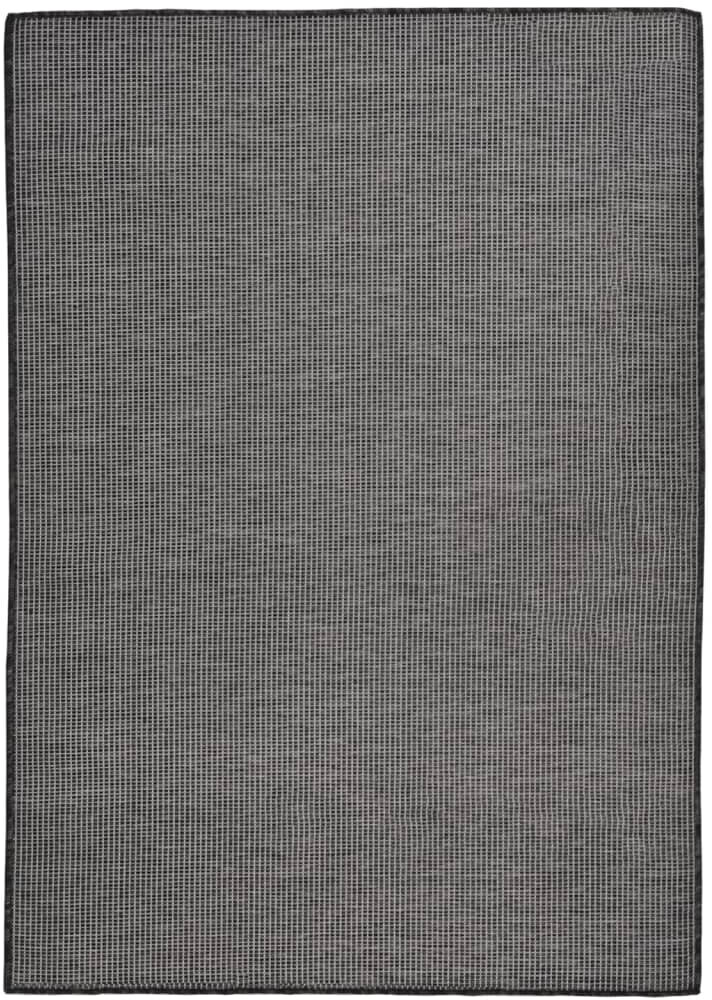 vidaXL Outdoor carpet flat weave 140x200 cm gray (340775)