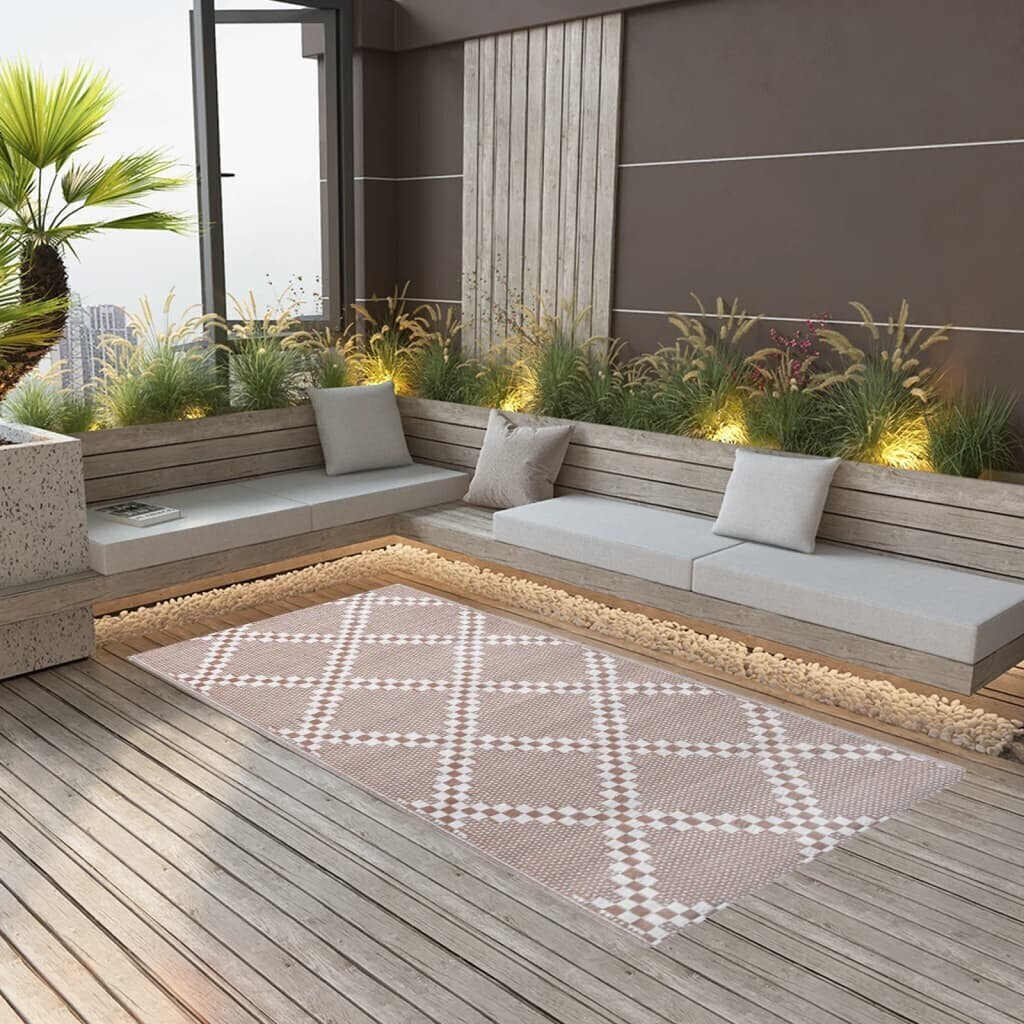 vidaXL Outdoor carpet brown 160x230 cm PP (310434)