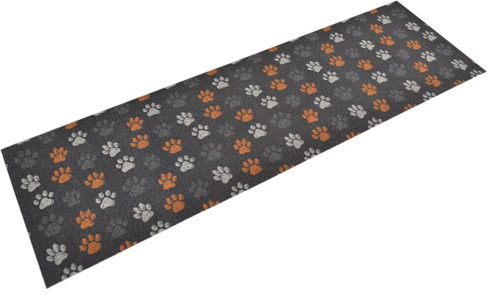 vidaXL Kitchen rug washable paws 60x180 cm velvet (136574)