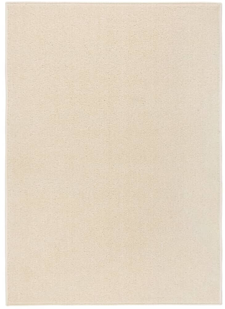 vidaXL Rug short pile 120x170 cm cream (340371)