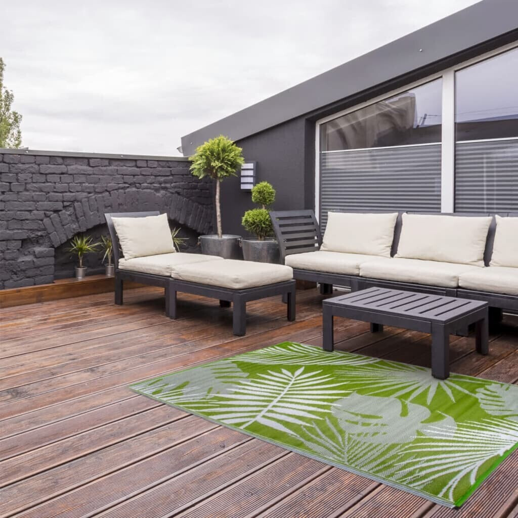 Esschert Design outdoor carpet 241x152 cm palm leaves OC22 (OC22)