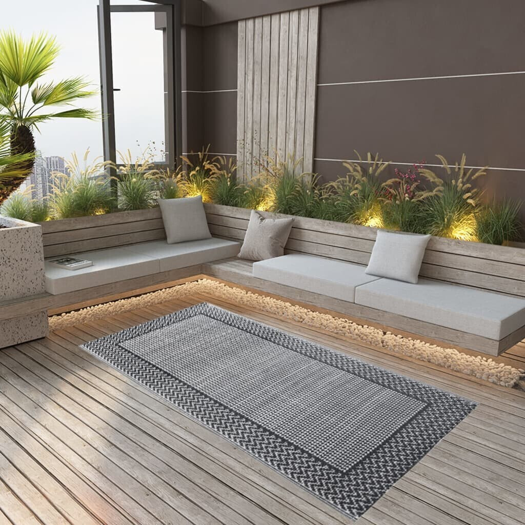 vidaXL Outdoor carpet gray 190x290 cm PP (310415)