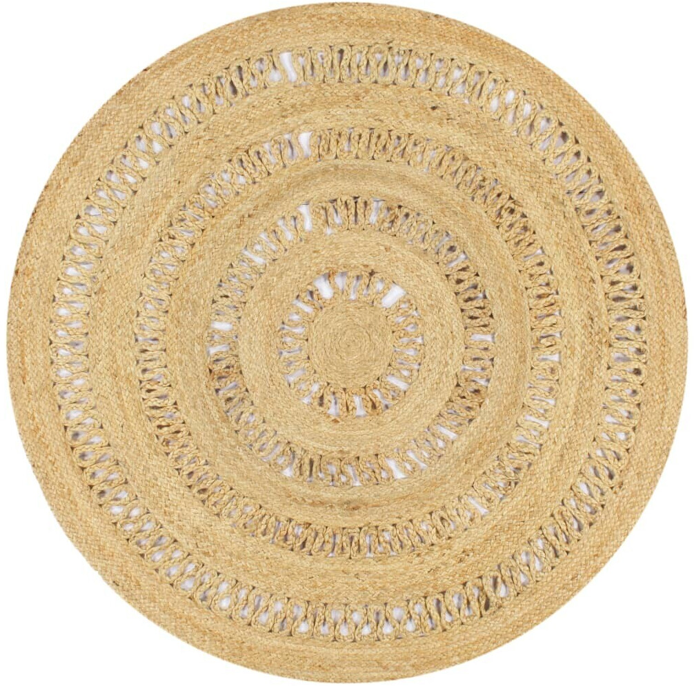 vidaXL Rug Handmade Jute Braided 120 cm (133708)