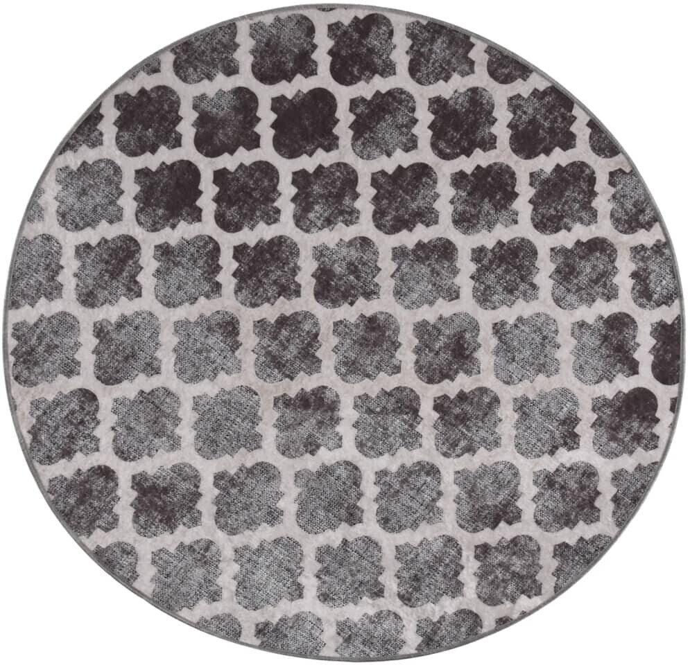 vidaXL Rug Washable Multicolored φ120 cm Non-Slip (337981)