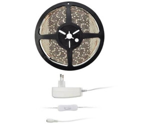 4m LED Streifen Warmweiß IP65 – Selbstklebend, 60 LED/m, Mit DC-Buchse, Für Innen & Außen