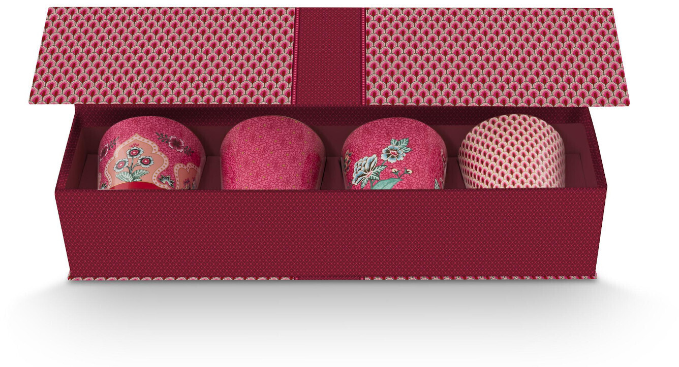 PiP Studio Flower Festival Oriental gift set cup without handle dark pink 0.23l