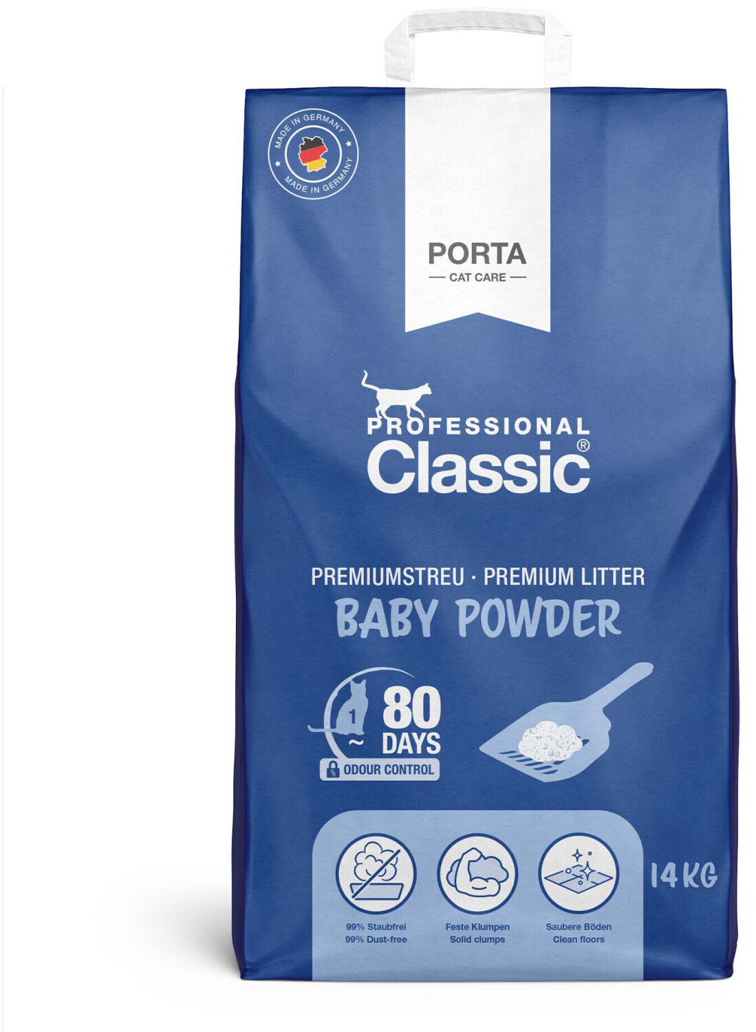 PORTA Cat Care Professional Classic with baby powder 14kg