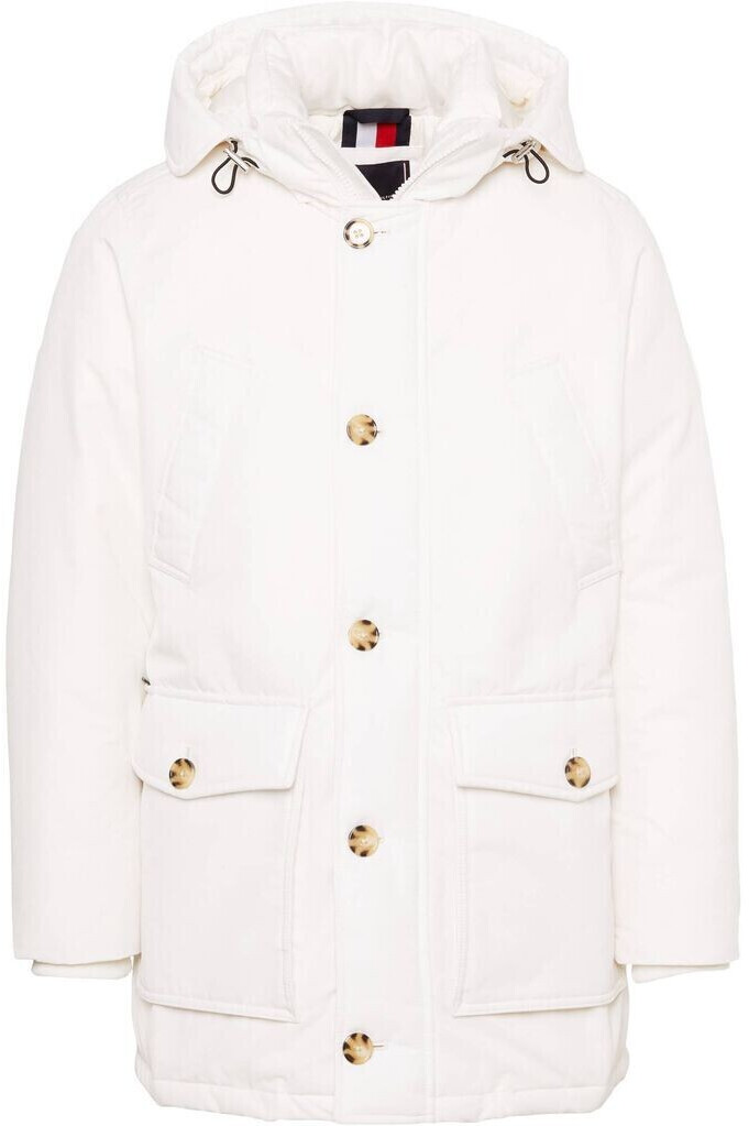 Tommy Hilfiger Hooded Padded Rockie Parka (MW0MW32779) ancient white