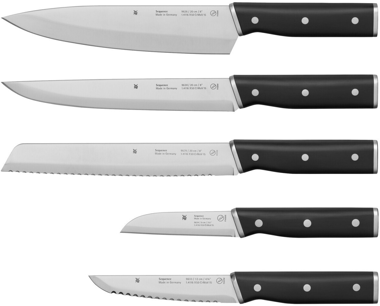 WMF Sequence Messerset 5 -teilig Performance Cut