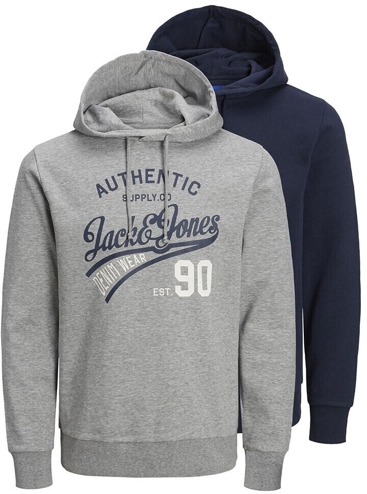 Jack & Jones Ethan hoodie 2 pieces blue,grey (12221273) blue/grey
