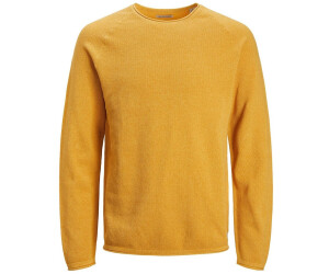 Jack Jones Hill Knit Crew Sweater 12157321 honey gold detail