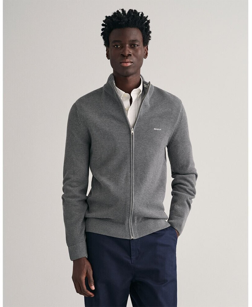 GANT Full Zip Sweater (8040524) grey