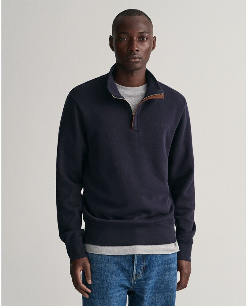 GANT Sacker Rib Half Zip Sweater (2068028) blue