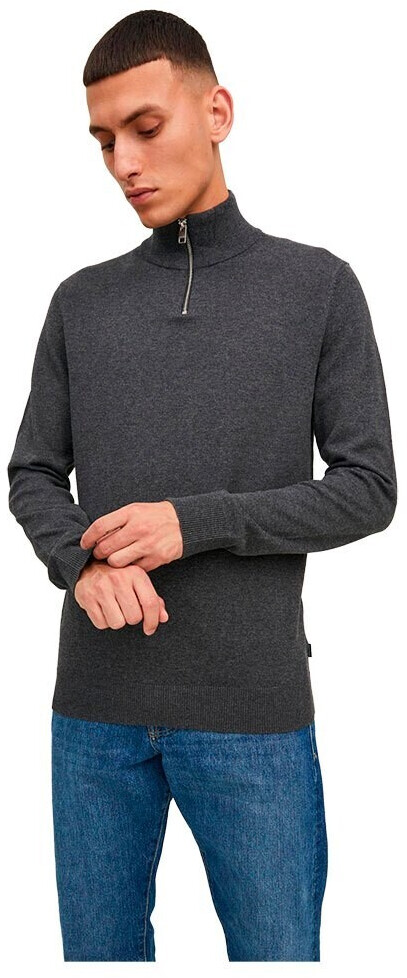 Jack & Jones Emil Half Zip Pullover (12189339) grey