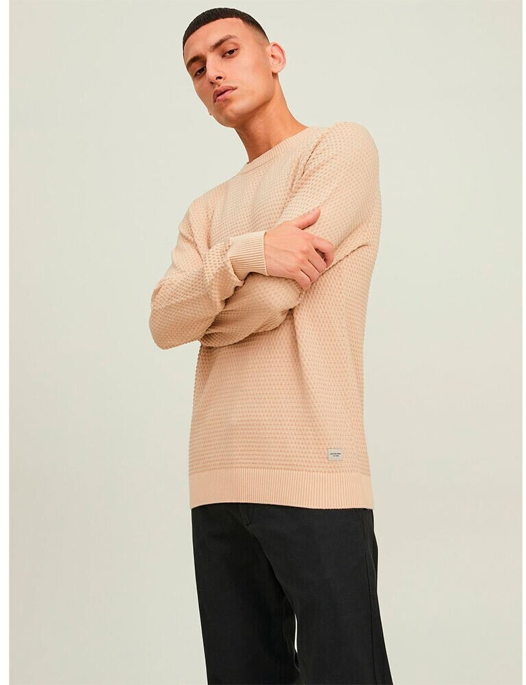 Jack & Jones Atlas crew neck sweatshirt (12212816) beige/white