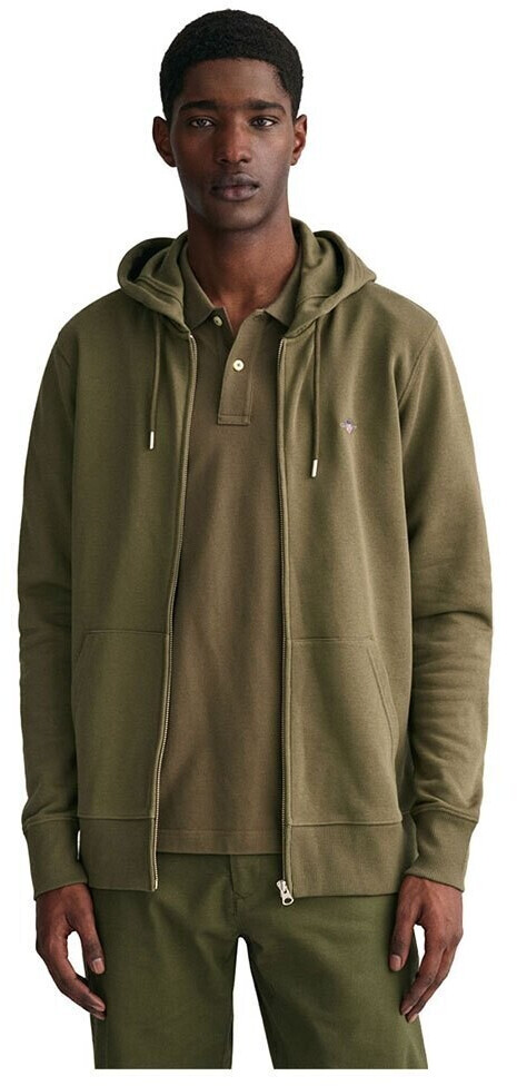 GANT Reg Shield full-zip sweatshirt (2007059) green