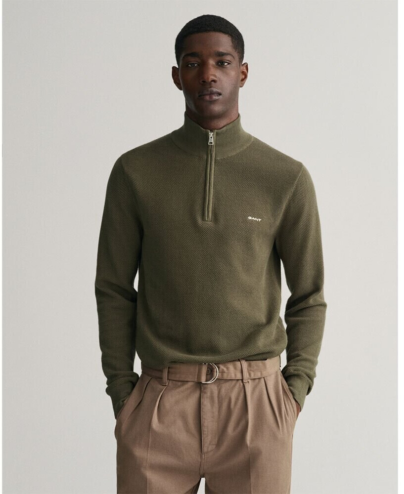 Mens gant clearance half zip jumper