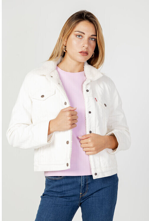 Levi s Women Original Sherpa Trucker gardenia au meilleur prix sur idealo