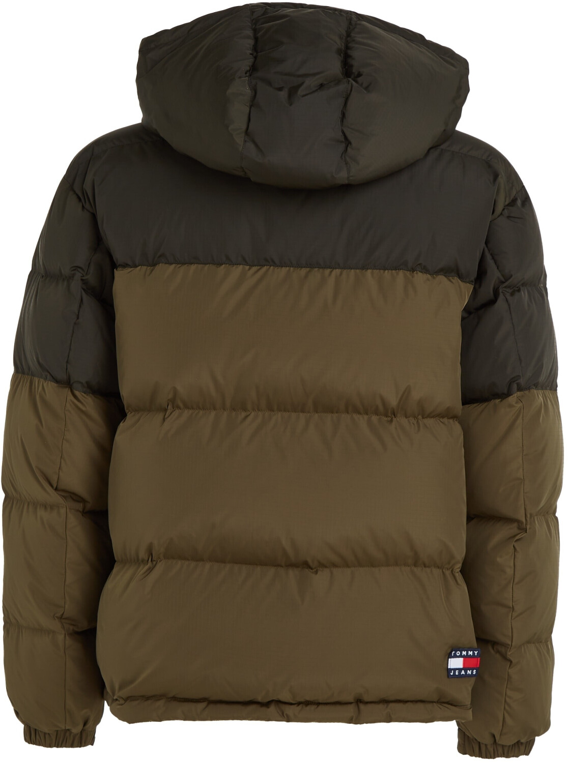Tommy Hilfiger Colour-Blocked Alaska Puffer Jacket (DM0DM17482) drab olive green