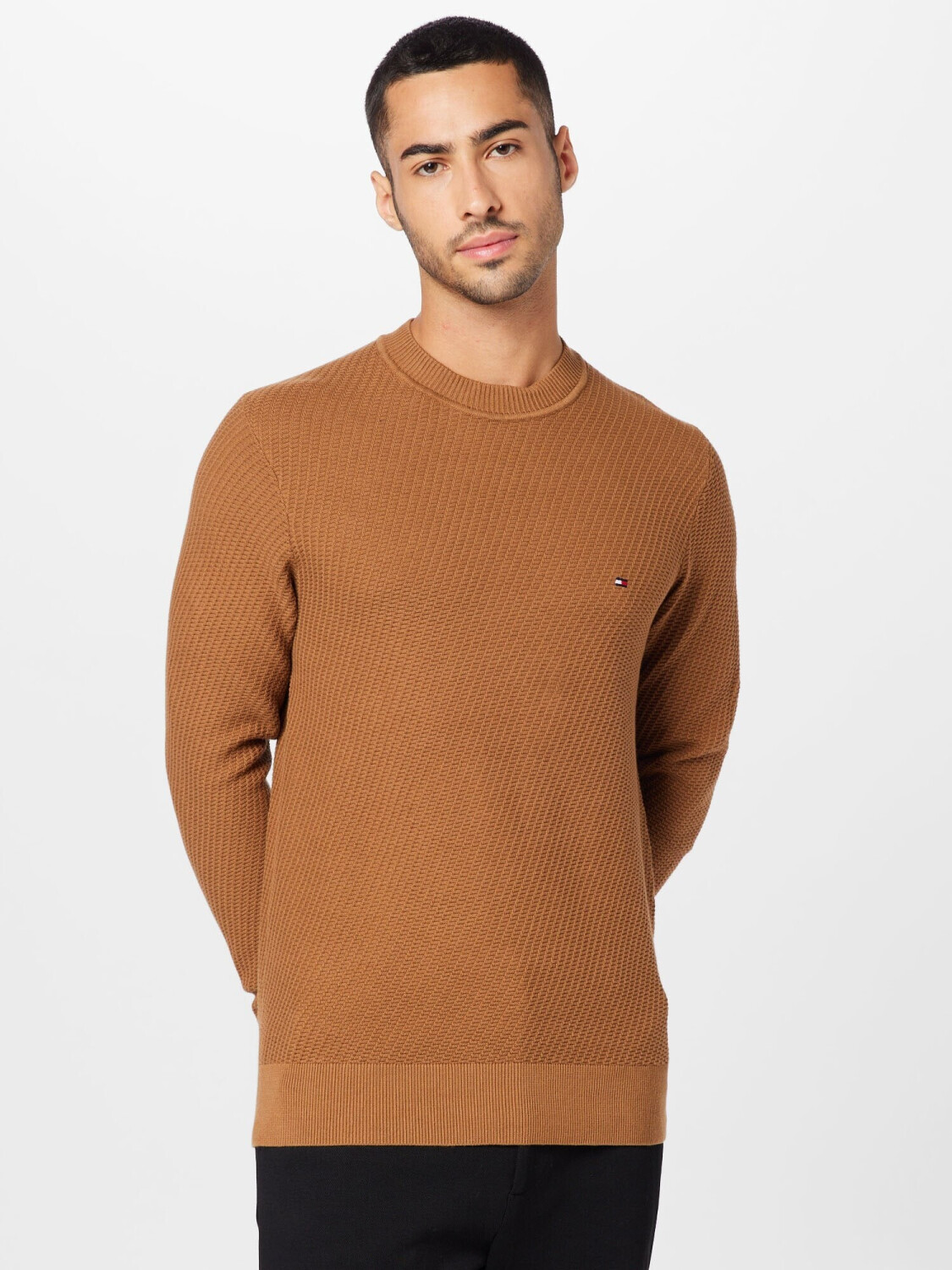 Tommy hilfiger waffle knit sweater store