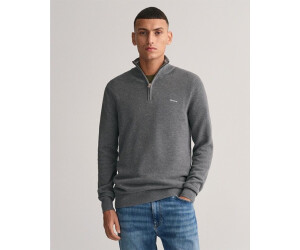 Lacoste Rib Interlock Half Zip Navy | Man