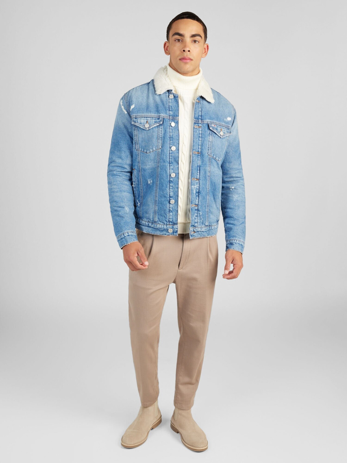 Teddy trucker jacke Clearance