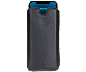 Custodia IPhone 13 Pro In Pelle Vintage Con Portacarte E Supporto – Burkley – Protezione RFID – Nero