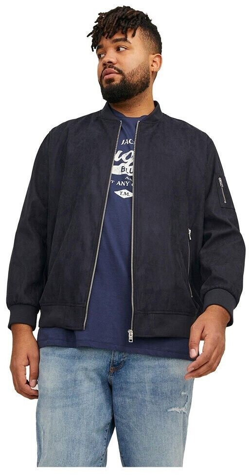 Jack & Jones Plus Size Bomber Jacket (12243516) jet black/detail faux suede