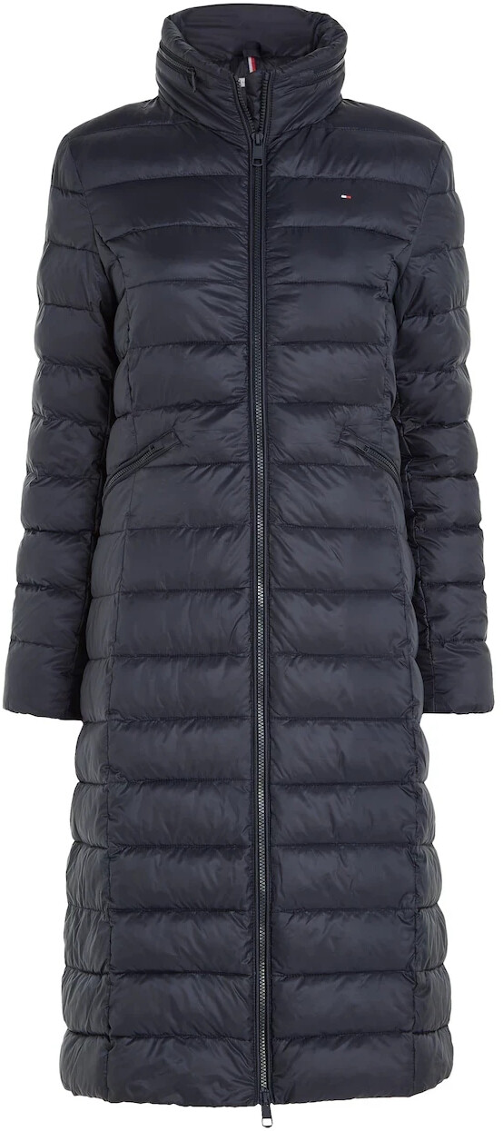 Tommy Hilfiger Global Stripe Recycled Maxi Padded Coat (WW0WW39863) desert sky