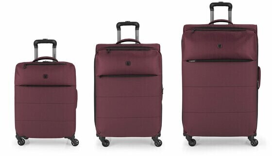 Gabol Florida 4-Wheel-Trolley Set 3-pieces maroon (123101-037)