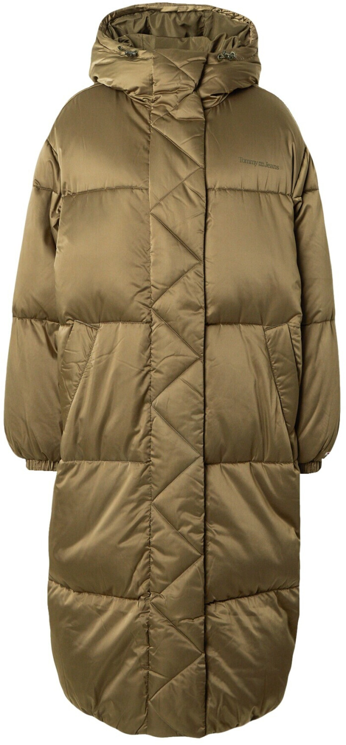 Tommy Hilfiger Long Satin Puffer (DW0DW16587) khaki
