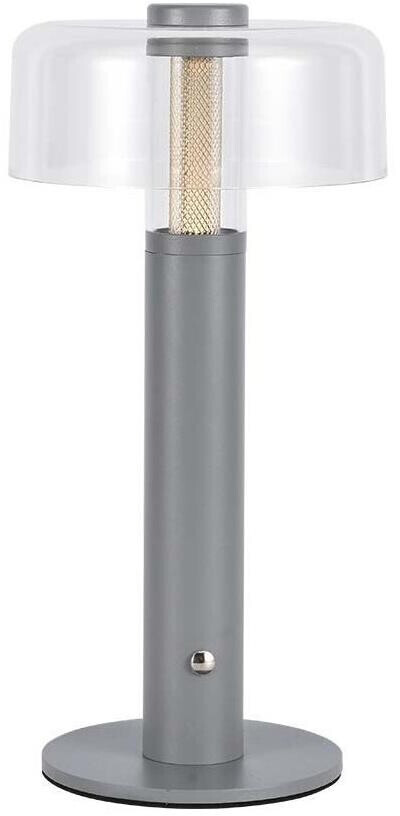 V-TAC Dimmable and rechargeable LED table lamp LED/1W/5V 3000K 1800 mAh gray