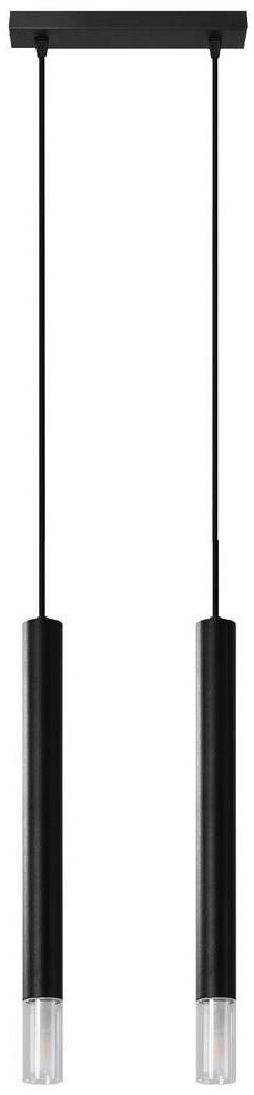 Sollux SL.0961 hanging light VIZIER 2xG9/40W/230V black