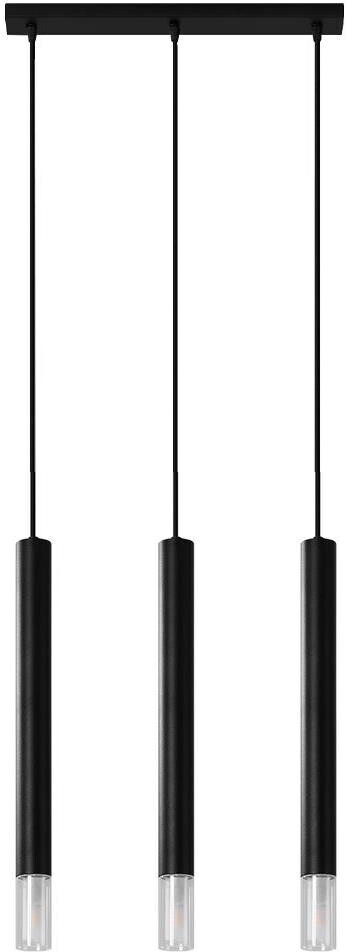 Sollux SL.0962 hanging light VIZIER 3xG9/12W/230V black