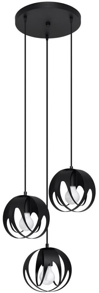 Sollux SL.1088 hanging light TULOS 3xE27/60W/230V black