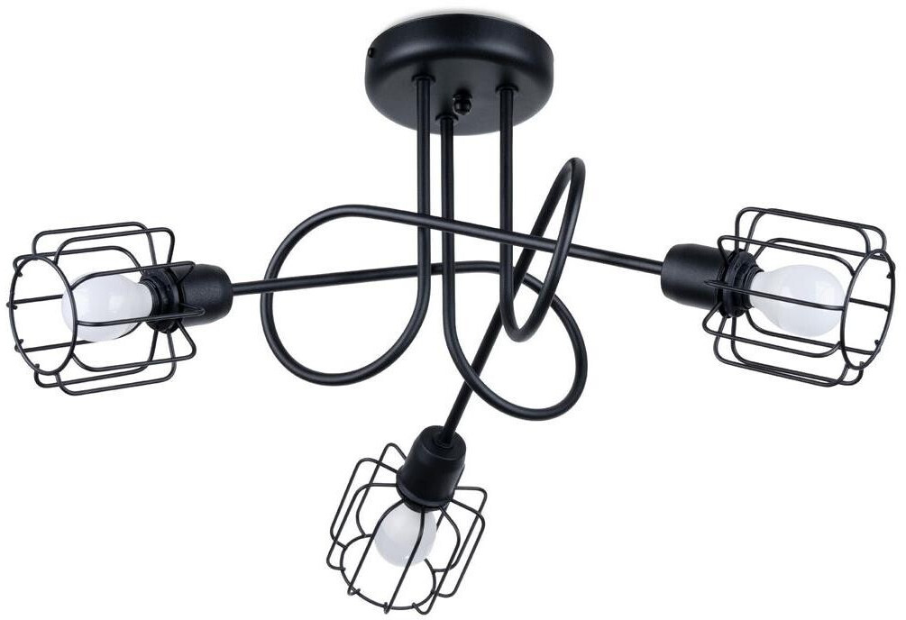 Sollux SL.1118 hanging light on pole BELUCI 3xE14/40W/230V black