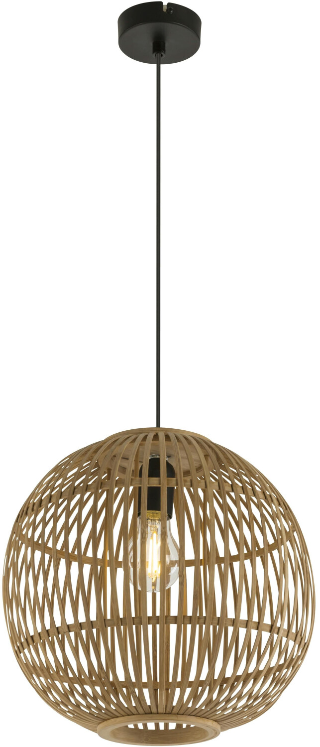Globo 15368H hanging light HILDEGARD 1xE27/60W/230V bamboo