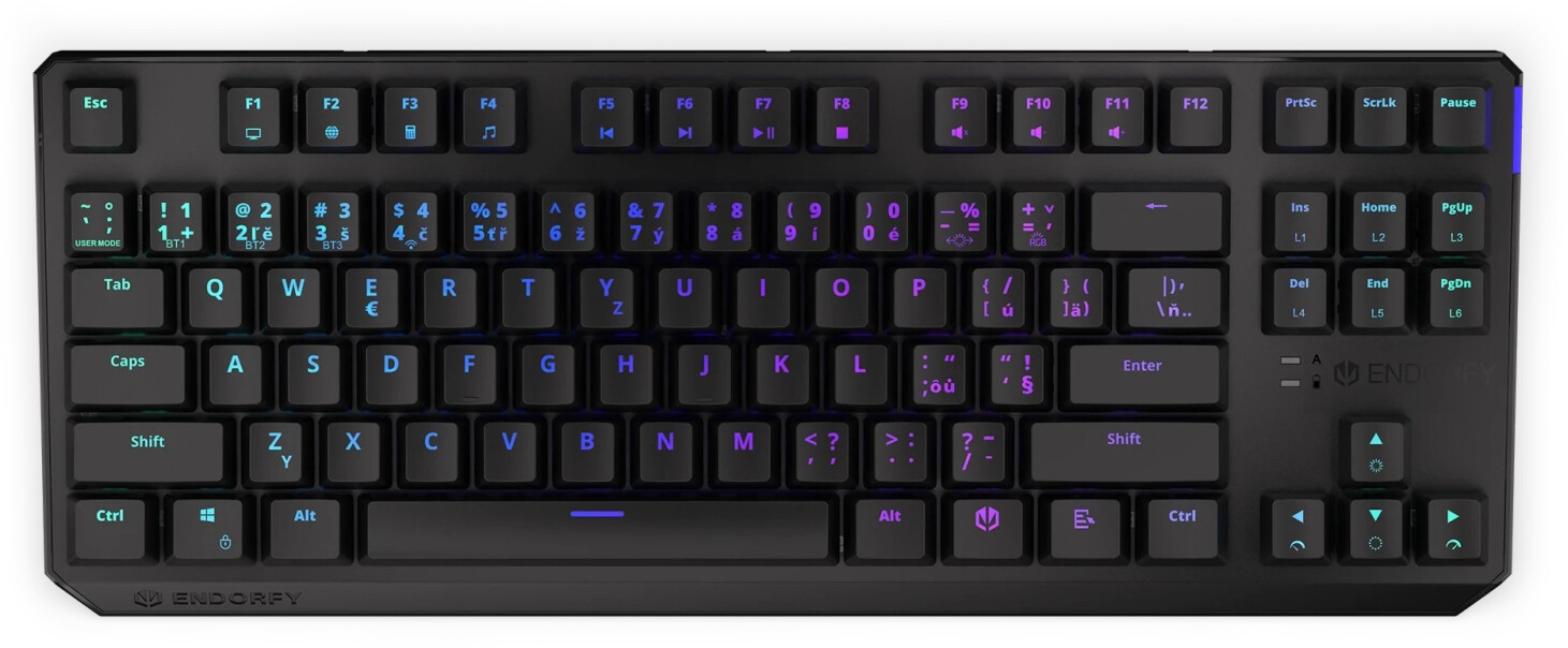 Endorfy Thock TKL Wireless Black (Kailh BOX Red) (CZ)