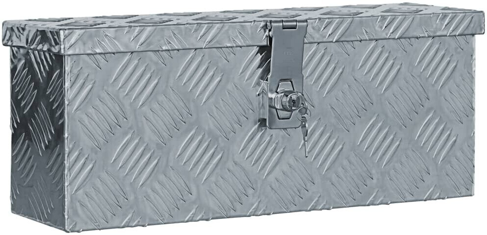 vidaXL Boîte de rangement sans poignée argenté 142935