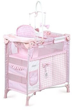 De Cuevas Toys Klappbares Dollnbett with 5 funktionellen Accessoriesteilen NIZA 2022 (53046)