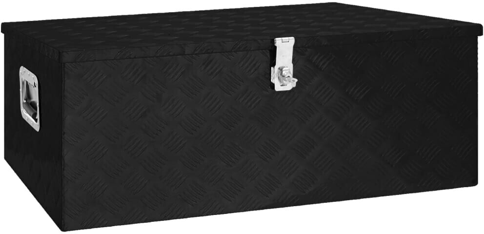 vidaXL Boîte de rangement noir 152257
