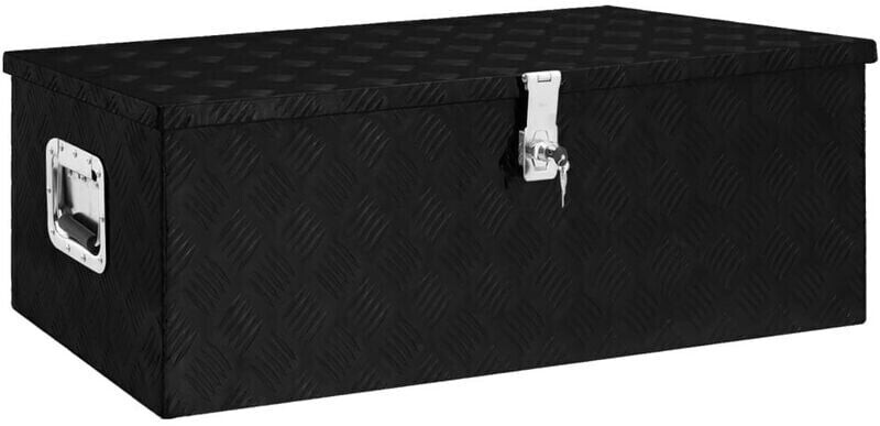 vidaXL Boîte de rangement noir 152255