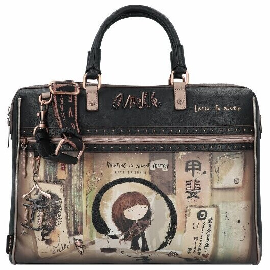 Anekke Shoen Black Gusset Briefcase multicoloured (37716-112)